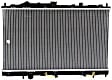 Radiator, 1.5L/1.8L Engines, Automatic or Manual Transmission, Aluminum Core, Plastic Tank