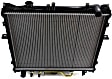 Radiator, 2.0L Engine, Automatic or Manual Transmission, Aluminum Core, Plastic Tank