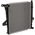 1998-2001 Mazda B2500 - Radiator, 2.5L Engine, Automatic Transmission, Aluminum Core, Plastic Tank