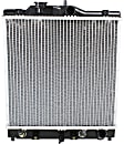 1993-1997 Honda Civic del Sol - Radiator, 1.5L/1.6L Engines, Heavy Duty Cooling, 1 in. Thick Core, Aluminum Core, Plastic Tank