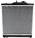 1993-1997 Honda Civic del Sol - Radiator, 1.5L/1.6L Engines, Heavy Duty Cooling, 1 in. Thick Core, Aluminum Core, Plastic Tank