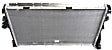 1999-2000 BMW 528i - Radiator, 2.5L/2.8L/3.0L/4.4L Engines, Manual Transmission, Aluminum Core, Plastic Tank