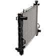 2001-2004 Chrysler Town & Country - Radiator, 3.3L/3.8L Engines, Aluminum Core, Plastic Tank