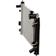 Radiator, 1.8L Engine, Automatic or Manual Transmission, Aluminum Core, Plastic Tank