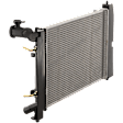 Radiator, 1.8L Engine, Automatic or Manual Transmission, Aluminum Core, Plastic Tank