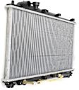 Radiator, 1.8L Engine, Automatic or Manual Transmission, Aluminum Core, Plastic Tank