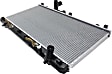 Radiator, 2.0L/2.3L Engines, Automatic or Manual Transmission, Aluminum Core, Plastic Tank