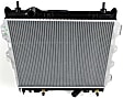 Radiator, 2.4L Engine, Turbocharged, Aluminum Core, Plastic Tank