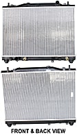 Radiator, 2.8L/3.6L Engines, Plastic Tank, Base Model