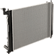 Radiator, 2.4L Engine, Automatic or Manual Transmission, Aluminum Core, Plastic Tank