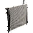 Radiator, 2.0L/2.7L Engines, Aluminum Core, Plastic Tank