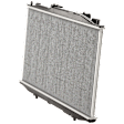 Radiator, 4 Cyl., 2.4L Engine, Aluminum Core, Plastic Tank, Denso Type