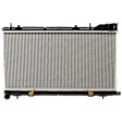 Radiator, 2.5L Engine, Turbocharged, Automatic or Manual Transmission, Aluminum Core, Plastic Tank