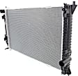 Radiator, 2.3L/3.0L Engines, Aluminum Core, Plastic Tank