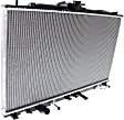 Radiator, 2.3L Engine, Aluminum Core, Plastic Tank