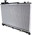 Radiator, 2.3L/2.5L Engines, Aluminum Core, Plastic Tank