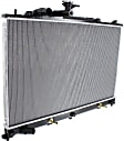 Radiator, 2.3L/2.5L Engines, Aluminum Core, Plastic Tank
