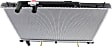 Radiator, 2.3L/2.5L Engines, Aluminum Core, Plastic Tank