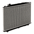 Radiator, 2.4L Engine, Replaces Toyo Type, Auto or Manual Transmission, Aluminum Core, Plastic Tank