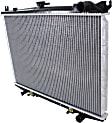1995-1997 Nissan Pickup - Radiator, 2.4L/3.0L Engines, Automatic Transmission, Heavy Duty Cooling, Aluminum Core, Plastic Tank