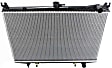 1995-1997 Nissan Pickup - Radiator, 2.4L/3.0L Engines, Automatic Transmission, Heavy Duty Cooling, Aluminum Core, Plastic Tank