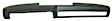 1973 Dodge Charger - Dash Cover, Black, Molded; Overlay Over Factory Dash, For Use With B Body, Dash Cap Series