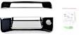400143 Tailgate Handle Cover - Chrome, ABS Plastic, Direct Fit, 2-piece set