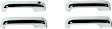 2017 Ford F-150 - Chrome ABS Plastic Plain Door Handle Cover, Crew Cab Pickup