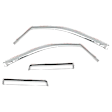 480025 Front and Rear Window Visor, Chrome