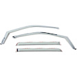 480065 Front and Rear Window Visor, Chrome