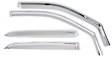 480137 Front and Rear Window Visor, Chrome