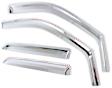 480137 Front and Rear Window Visor, Chrome