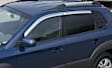 480257 Front and Rear Window Visor, Chrome
