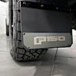 2017 Ford F-150 - Front, Driver or Passenger Side Mud Flaps, HEX Mud Skins, Chrome, Rubber