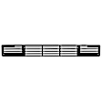 87161 Bumper Grille, Powdercoated Black