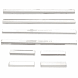 95172GM-1 Door Sill Protector - Chrome, Stainless Steel, Bowtie Chevrolet Logo, Direct Fit, Set of 8