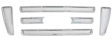 99141 Billet Grille - Chrome, Aluminum, Mesh Style, Grille Insert, Direct Fit, Set of 6