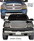 2008 Ford F-150 - Grille, Chrome, For OEM Honeycomb Style; Covering Logo; Bolt On