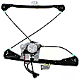 Sedan Front, Passenger Side Power Window Regulator, With Motor