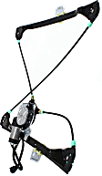 Sedan Front, Passenger Side Power Window Regulator, With Motor