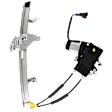 Sedan Front, Driver Side Power Window Regulator, With Motor