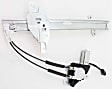 Sedan Front, Driver Side Power Window Regulator, With Motor