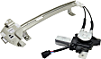 Rear, Passenger Side Power Window Regulator, With Motor