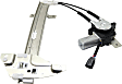 Rear, Passenger Side Power Window Regulator, With Motor
