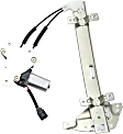 Rear, Passenger Side Power Window Regulator, With Motor