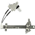 Rear, Driver Side Power Window Regulator, With Motor