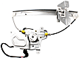 Sedan Rear, Passenger Side Power Window Regulator, With Motor