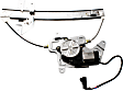 Sedan Rear, Passenger Side Power Window Regulator, With Motor