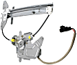 1999-2005 Pontiac Grand Am - Sedan Rear, Driver Side Power Window Regulator, With Motor