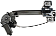 Rear, Passenger Side Power Window Regulator, With Motor